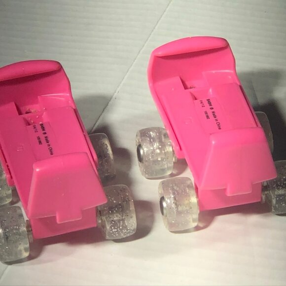 Build-A-Bear Aurora Roller Skates Plush Toy Clear Glitter Wheels Fuchsia Pink OS - Picture 5 of 8